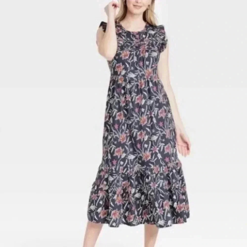 Universal Thread Floral Midi dress. Size Xl